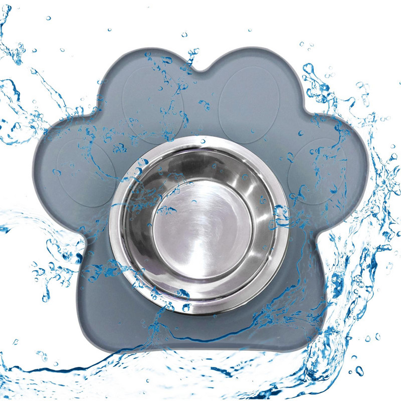 Suņu barības trauks Stabils kaķēns uzkodu trauks Pārnēsājams mājdzīvnieku barošanas trauks Silikona paklājiņš Mājdzīvnieku padeves bļoda iekštelpu kaķiem kucēnu kaķēnam