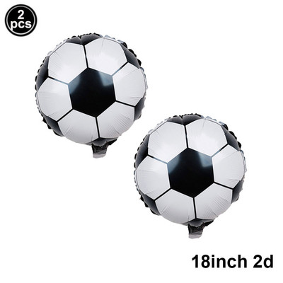 2 vnt. / partijoje 32 colių žalios spalvos folijos balionai 18 colių futbolo helio kamuoliukai Futbolo futbolo gimtadienio vakarėlio dekoracijos sporto temomis