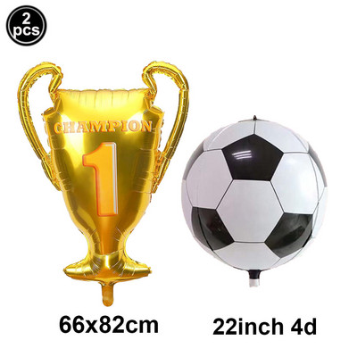 2 vnt. / partijoje 32 colių žalios spalvos folijos balionai 18 colių futbolo helio kamuoliukai Futbolo futbolo gimtadienio vakarėlio dekoracijos sporto temomis