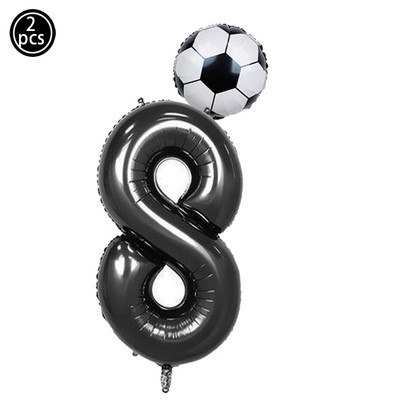2 vnt. / partijoje 32 colių žalios spalvos folijos balionai 18 colių futbolo helio kamuoliukai Futbolo futbolo gimtadienio vakarėlio dekoracijos sporto temomis