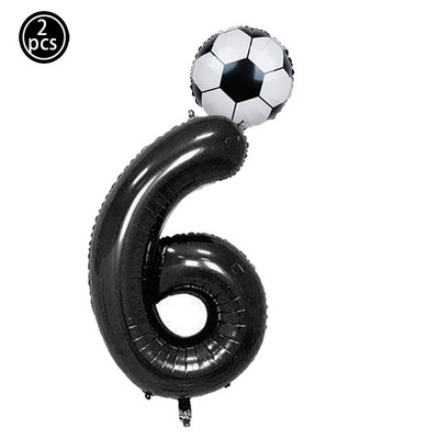 2 vnt. / partijoje 32 colių žalios spalvos folijos balionai 18 colių futbolo helio kamuoliukai Futbolo futbolo gimtadienio vakarėlio dekoracijos sporto temomis