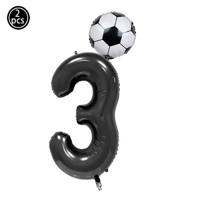 2 vnt. / partijoje 32 colių žalios spalvos folijos balionai 18 colių futbolo helio kamuoliukai Futbolo futbolo gimtadienio vakarėlio dekoracijos sporto temomis