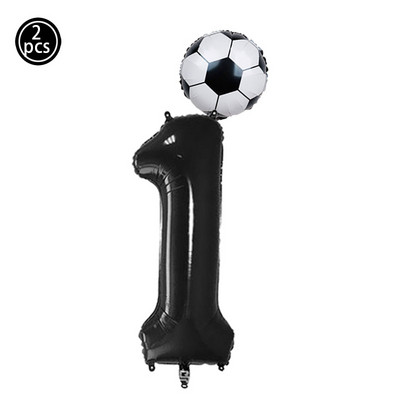 2 vnt. / partijoje 32 colių žalios spalvos folijos balionai 18 colių futbolo helio kamuoliukai Futbolo futbolo gimtadienio vakarėlio dekoracijos sporto temomis