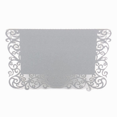 50db Csipke Név Helykártyák Lézerrel vágott Születésnapi Party Favor Esküvői Dísz Asztaldekor Barkácsasztal név Üzenet Üdvözlőlapok