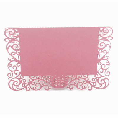 50db Csipke Név Helykártyák Lézerrel vágott Születésnapi Party Favor Esküvői Dísz Asztaldekor Barkácsasztal név Üzenet Üdvözlőlapok