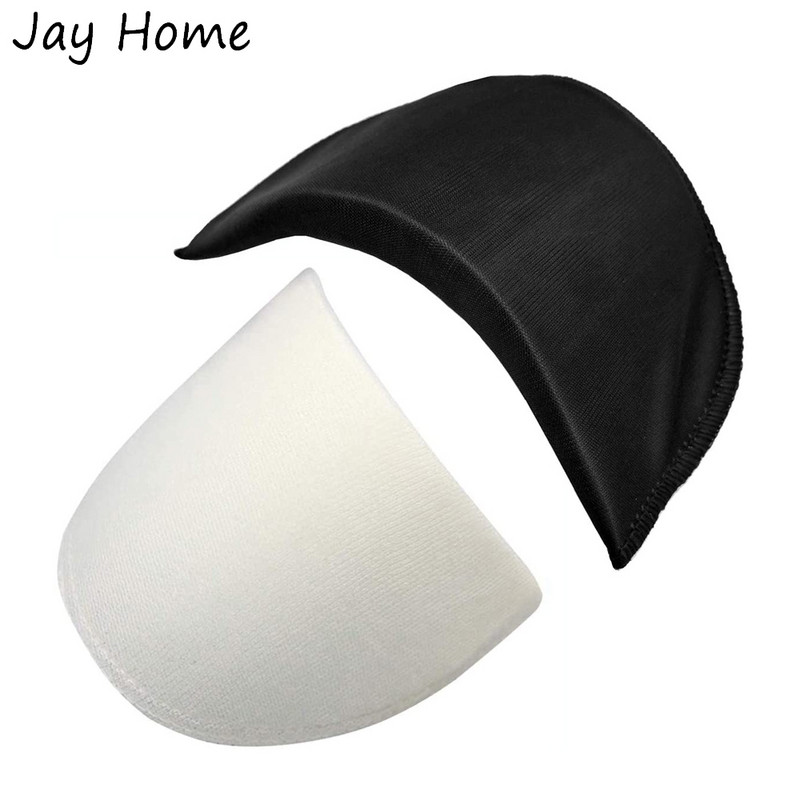 4 poros putplasčio pečių pagalvėlės, poliesterio įklotas moterims, vyrams, paaugliams, siuvimo priedai, drabužiai, įmontuoti pečių pagalvėlės, baltos ir juodos