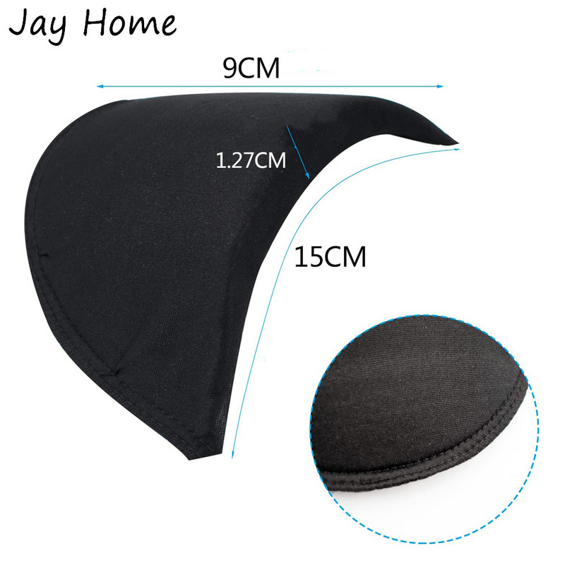 4 poros putplasčio pečių pagalvėlės, poliesterio įklotas moterims, vyrams, paaugliams, siuvimo priedai, drabužiai, įmontuoti pečių pagalvėlės, baltos ir juodos