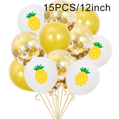 Havaju mākslīgās tropiskās palmu lapas Vasaras džungļu tematiskā ballīte Kāzu dzimšanas diena Mājas dekorēšana Flamingo Luau ALOHA ballīte