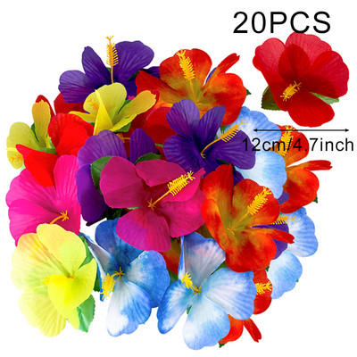 Havaju mākslīgās tropiskās palmu lapas Vasaras džungļu tematiskā ballīte Kāzu dzimšanas diena Mājas dekorēšana Flamingo Luau ALOHA ballīte