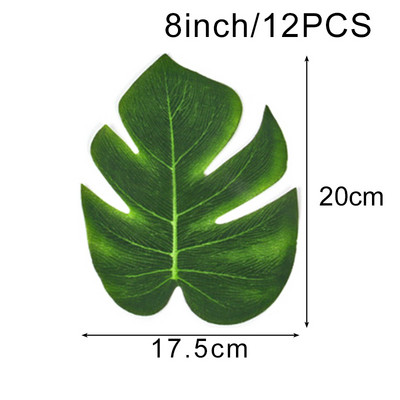 Havaju mākslīgās tropiskās palmu lapas Vasaras džungļu tematiskā ballīte Kāzu dzimšanas diena Mājas dekorēšana Flamingo Luau ALOHA ballīte