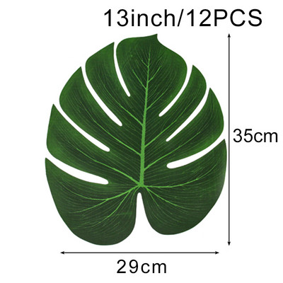 Havaju mākslīgās tropiskās palmu lapas Vasaras džungļu tematiskā ballīte Kāzu dzimšanas diena Mājas dekorēšana Flamingo Luau ALOHA ballīte