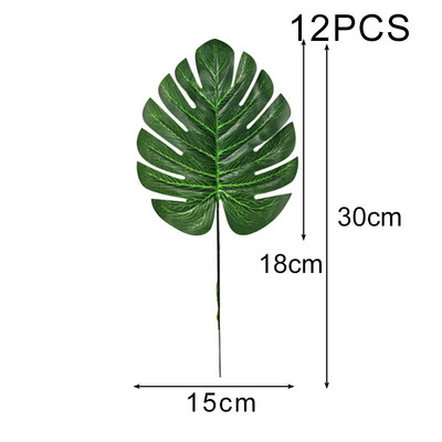 Havaju mākslīgās tropiskās palmu lapas Vasaras džungļu tematiskā ballīte Kāzu dzimšanas diena Mājas dekorēšana Flamingo Luau ALOHA ballīte