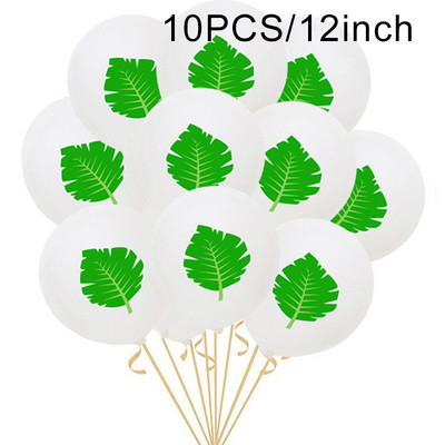 Havaju mākslīgās tropiskās palmu lapas Vasaras džungļu tematiskā ballīte Kāzu dzimšanas diena Mājas dekorēšana Flamingo Luau ALOHA ballīte