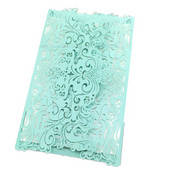 10 buc. Decupat cu laser Vintage Tiffany Invitații de nuntă Kit de felicitări Felicitari de nuntă Felicitari de invitații de zi de naștere 7Z