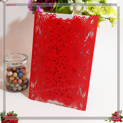 10 buc. Decupat cu laser Vintage Tiffany Invitații de nuntă Kit de felicitări Felicitari de nuntă Felicitari de invitații de zi de naștere 7Z