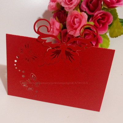 50 vnt. / Lot lazeriu iškirptas drugelis širdies formos sėdynės kortelė Vestuvių pobūvio stalo pavadinimas Vietos kortelės Palankumo stalo dekoravimas 6Z-SH086