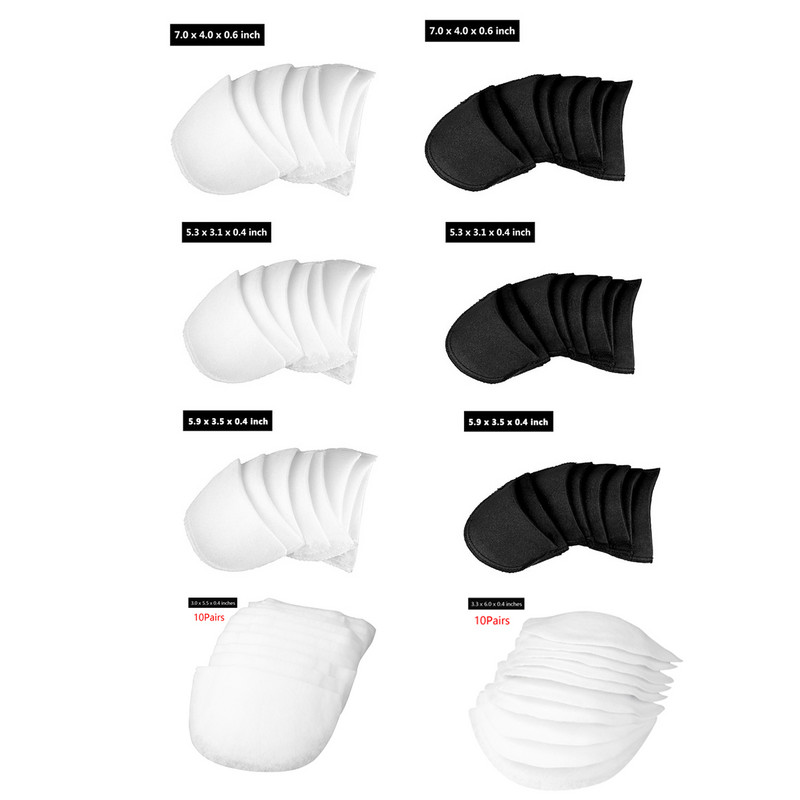 4 pár puha párnázott vállpárna titkosított hab vállpárnák javító párnák blézer pólókhoz Ruhák varrás kiegészítők