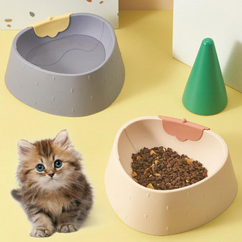 Βολικός δοσομετρητής τροφής για γάτες Ασφαλής τροφοδότης για γατάκια Αντιολισθητική βάση για κουτάβι γάτας Αντιανατρεπόμενο μπολ τροφοδοσίας