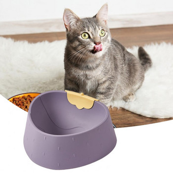 Удобен дозатор за котешка храна, безопасна хранилка за котенца, неплъзгаща се основа, купа за хранене на кученце, котка против преобръщане