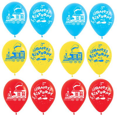 Vonat születésnapi díszek autók étkészlet minden fedélzeten vasúton Eldobható papírtányérok Vonatfólia léggömb kellékek