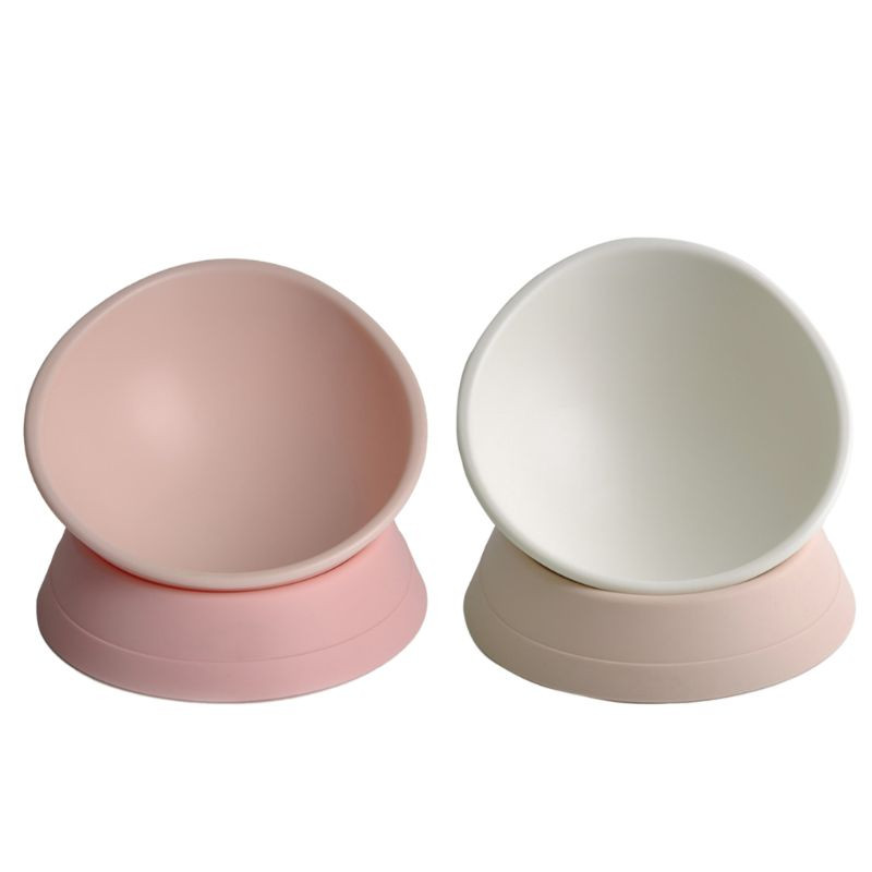 Paaugstinātas kaķu bļodas Mazs suns noliekts, regulējams grāds pacelts barības trauks Ciets PP statīvs kaķiem un kucēniem