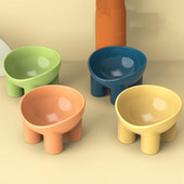 Kaķu un suņu bļodas Stabils statīvs, liela ietilpība mājdzīvnieku trauks, noliekts mājdzīvnieku bļodas Padevēja bļodas Mājdzīvnieku ūdens bļoda maziem suņiem un kaķiem