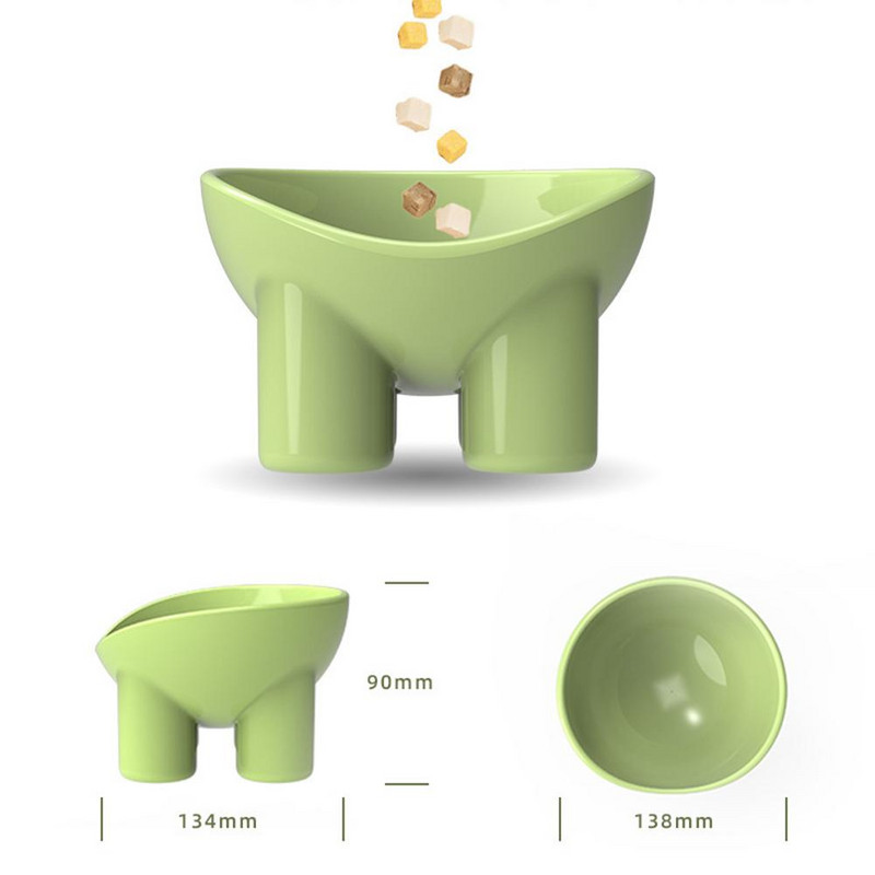 Kaķu un suņu bļodas Stabils statīvs, liela ietilpība mājdzīvnieku trauks, noliekts mājdzīvnieku bļodas Padevēja bļodas Mājdzīvnieku ūdens bļoda maziem suņiem un kaķiem