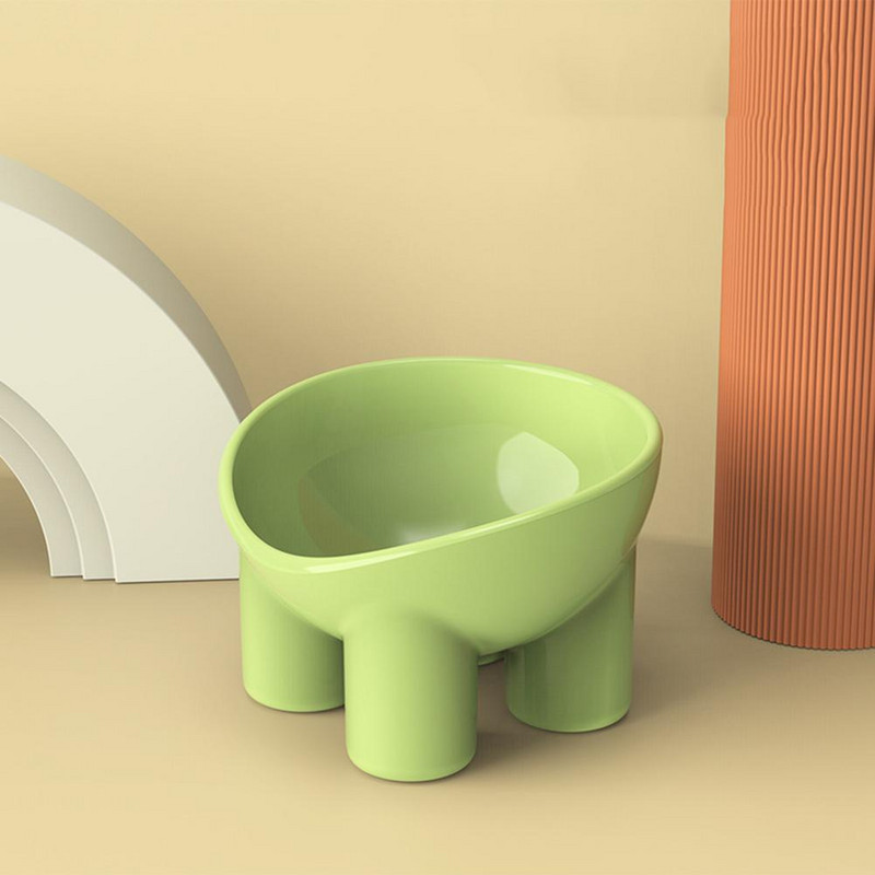 Kaķu un suņu bļodas Stabils statīvs, liela ietilpība mājdzīvnieku trauks, noliekts mājdzīvnieku bļodas Padevēja bļodas Mājdzīvnieku ūdens bļoda maziem suņiem un kaķiem