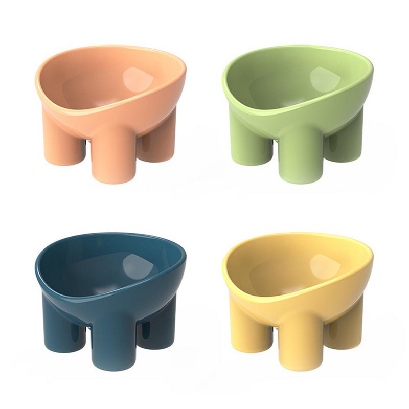 Kaķu un suņu bļodas Stabils statīvs, liela ietilpība mājdzīvnieku trauks, noliekts mājdzīvnieku bļodas Padevēja bļodas Mājdzīvnieku ūdens bļoda maziem suņiem un kaķiem