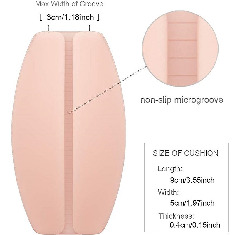 Silikoonist rinnahoidja rihma padjad hoidik libisemiskindlad painduvad õlakaitsed padjad õlgade ebamugavustunde leevendamiseks (hoidmine) mitmevärviline, 1 paar