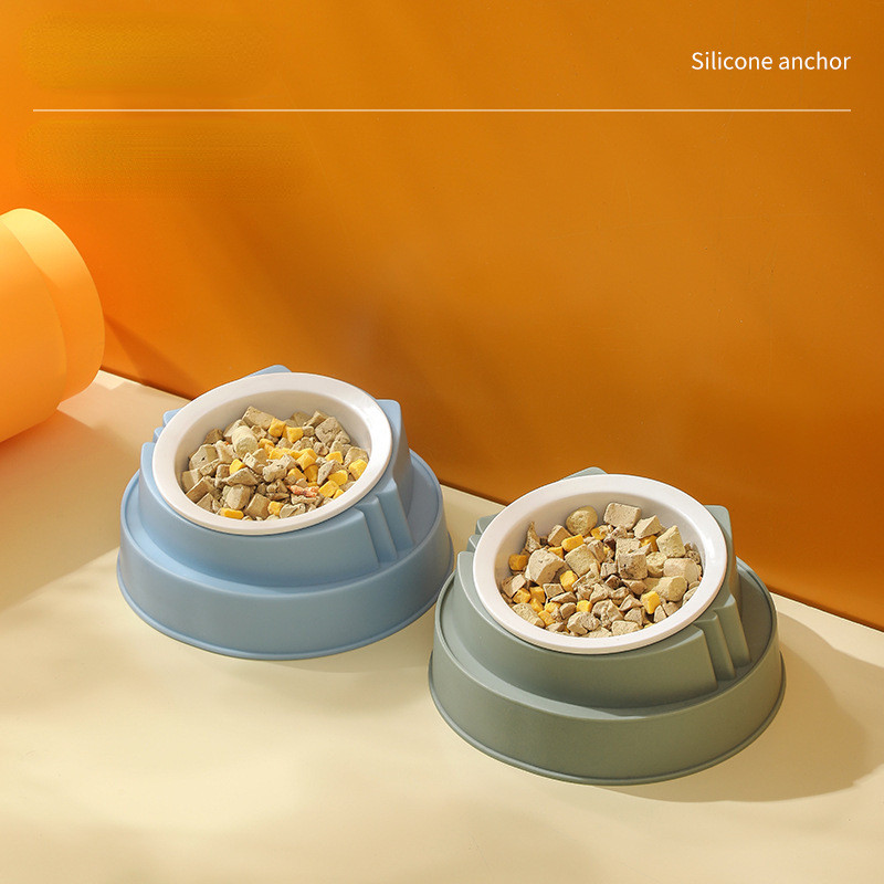 200ml 15 fokban dönthető rozsdamentes acél macskatál csúszásmentes talp kiskutya macskáknak ivóvíz adagoló nyakvédő edény kisállattál