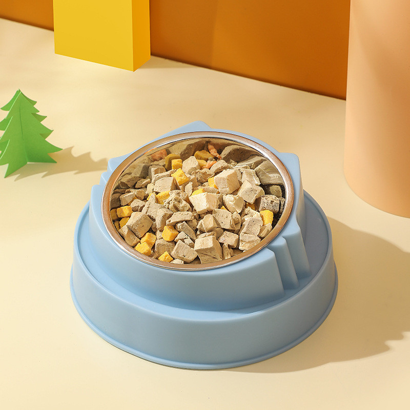 200ml 15 fokban dönthető rozsdamentes acél macskatál csúszásmentes talp kiskutya macskáknak ivóvíz adagoló nyakvédő edény kisállattál