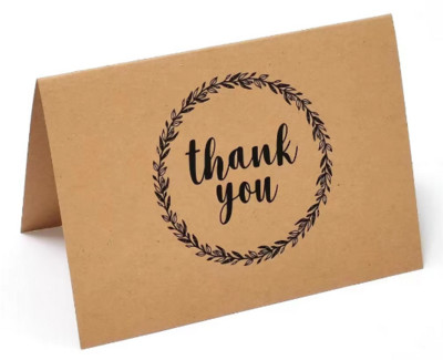 10db köszönőkártya nátronpapírból készült üdvözlőkártya kézzel készített összecsukható típusú kártyák kívánság esküvői ajándékhoz vendégnek