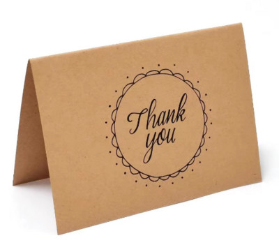 10db köszönőkártya nátronpapírból készült üdvözlőkártya kézzel készített összecsukható típusú kártyák kívánság esküvői ajándékhoz vendégnek