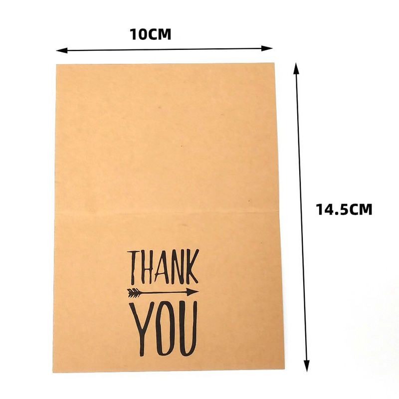 10db köszönőkártya nátronpapírból készült üdvözlőkártya kézzel készített összecsukható típusú kártyák kívánság esküvői ajándékhoz vendégnek
