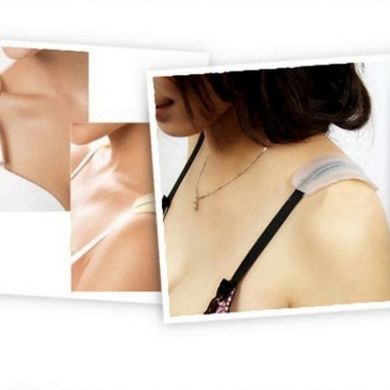 Krūštura siksna Dekompresijas plecu spilventiņi Silikona apakšveļa Pretslīdošs plecu spilventiņš DIY apģērbu aksesuāri, balsti