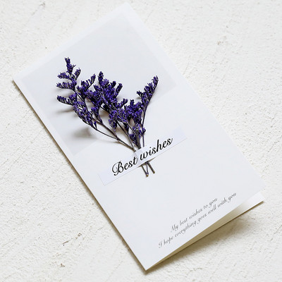 5/10 gab. Žāvēti ziedi Aploksne Apsveikuma kartiņas Kāzu ielūgumi Dzimšanas dienas ballīte Ar roku rakstītas pastkartes Dāvanu kartes Paldies kartītes