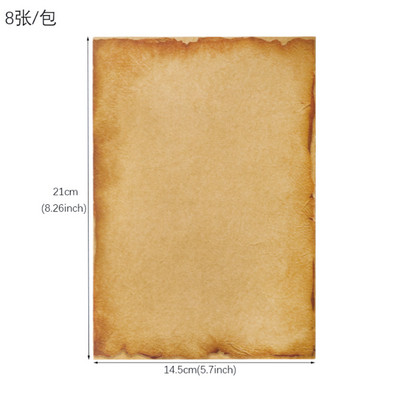 8gab Vintage Eiropas mežģīņu kraftpapīrs A5 romantiska mīlestības burtu bloks dāvanu kāzu ballītes ielūguma apsveikuma kartīte