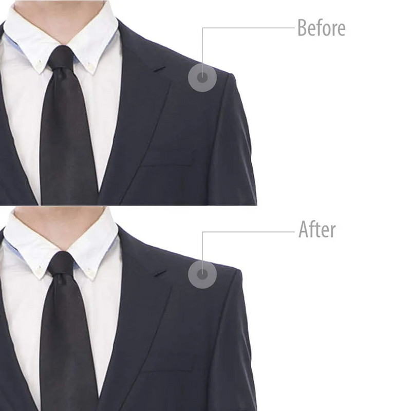 6/9/12 Pair Sponge õlapadjad Must valge Õmbluspaigaldus õlapadjad Vahtpadjad bleiseri T-särgile Riietus Aksessuaarid Unisex