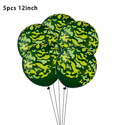 Katonai tematikus partikellékek terepszínű terítő asztali edények hadsereg zöld tányérja háborús születésnapi parti dekorációhoz