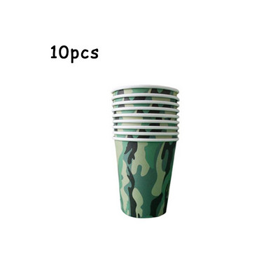 Katonai tematikus partikellékek terepszínű terítő asztali edények hadsereg zöld tányérja háborús születésnapi parti dekorációhoz