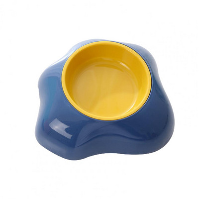 Mājdzīvnieku olu dzeltenuma bļoda, neslīdoša atkārtoti lietojama dubultā kaķa suņu bļoda barošanas ūdens padevei lietošanai mājās