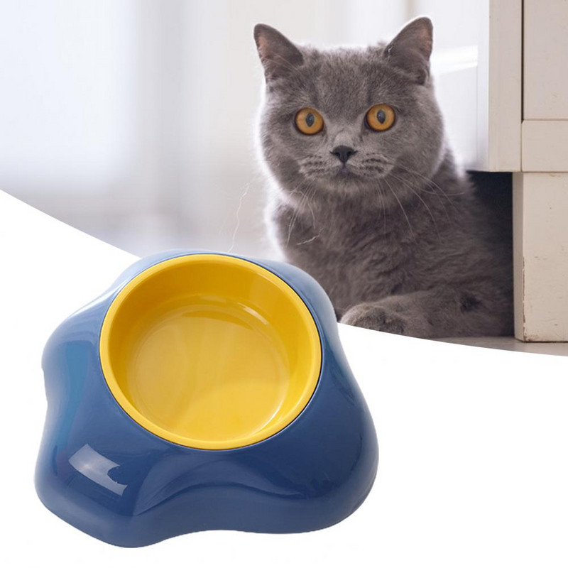 Mājdzīvnieku olu dzeltenuma bļoda, neslīdoša atkārtoti lietojama dubultā kaķa suņu bļoda barošanas ūdens padevei lietošanai mājās