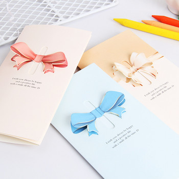 Bowknot Love Wing Ευχετήρια κάρτα γάμου Χειρόγραφη δωροκάρτα πρόσκλησης για τα γενέθλια Baby Shower Ημέρα του Αγίου Βαλεντίνου