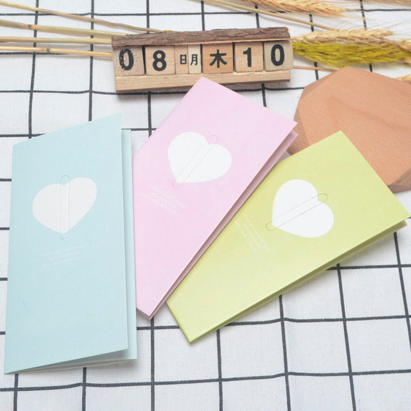 Bowknot Love Wing üdvözlőlap Esküvői Áldás Kártya Kézzel írt Meghívó Ajándékkártya Születésnapi Baby Shower Valentin-nap