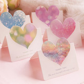 Čestitka u obliku srca od 10 komada, kreativna čestitka zahvalnice, čestitka za Valentinovo Pozivnice za vjenčanje, rođendanski darovi za maturu