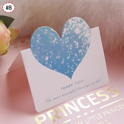 Čestitka u obliku srca od 10 komada, kreativna čestitka zahvalnice, čestitka za Valentinovo Pozivnice za vjenčanje, rođendanski darovi za maturu