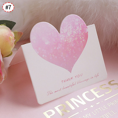 Čestitka u obliku srca od 10 komada, kreativna čestitka zahvalnice, čestitka za Valentinovo Pozivnice za vjenčanje, rođendanski darovi za maturu