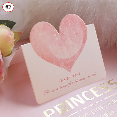 Čestitka u obliku srca od 10 komada, kreativna čestitka zahvalnice, čestitka za Valentinovo Pozivnice za vjenčanje, rođendanski darovi za maturu