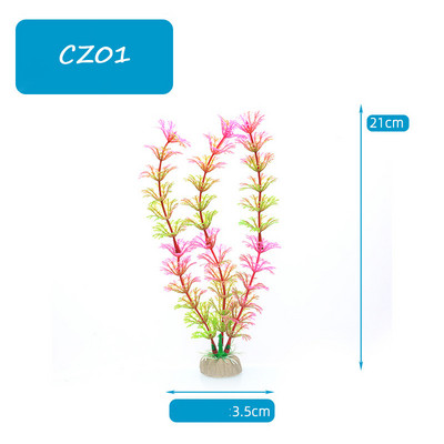 3 db Mesterséges Akvárium Dekor Növények Vízi Gyomok Dísz Akvárium Dekoráció Akvárium Dekoráció Zöld Lila Vízfű
